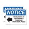 Signmission No Deliveries To This Entrance, 10 in W x Rectangle, Plastic OS-2PACK-NS-P-710-L-14475 - alternate 1